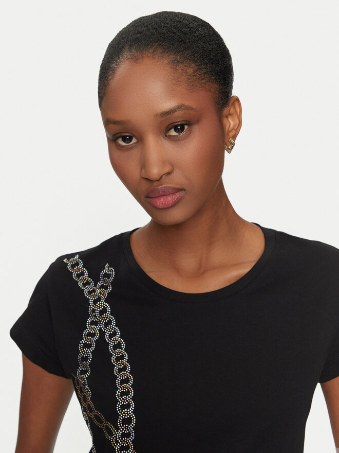 Rinascimento Rinascimento Camiseta CFC0121232003 Negro Regular Fit