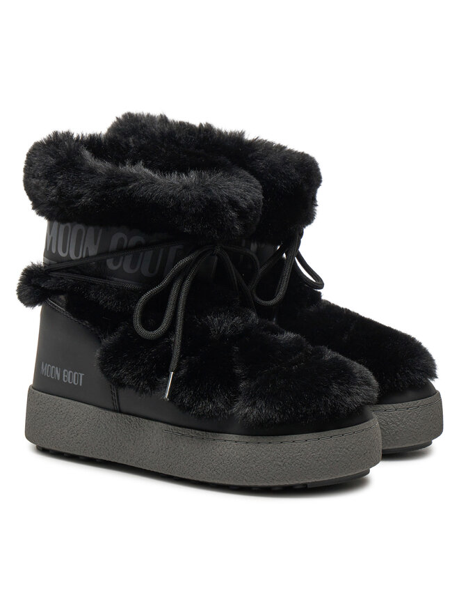 Moon Boot Śniegowce Moon Boot Ltrack Tube Faux-Fur 80D2450130 Czarny