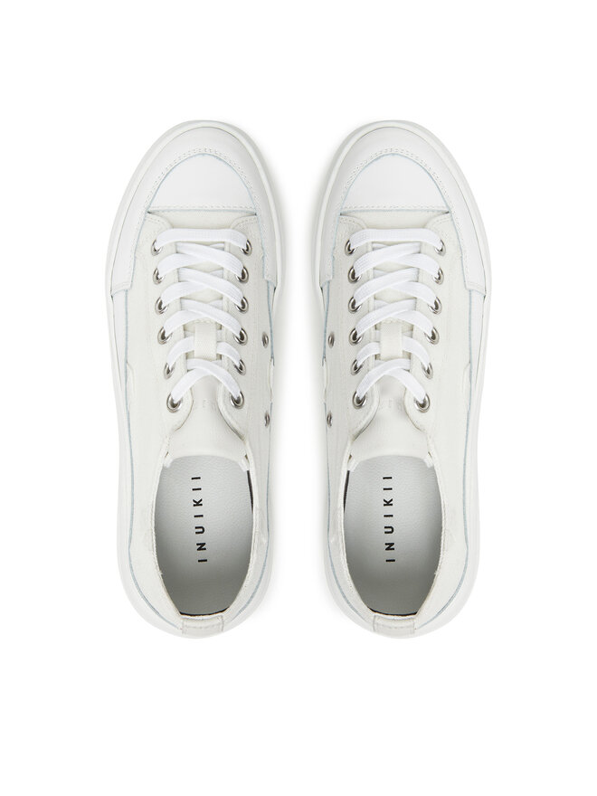 Inuikii Sneakers aus Stoff Inuikii Canvas Lex Low 50102-091 Weiß