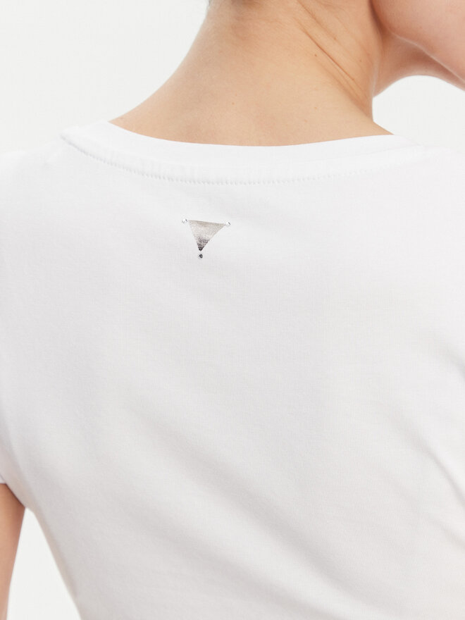 Guess Guess Marškinėliai W5GI08 J1314 Balta Slim Fit