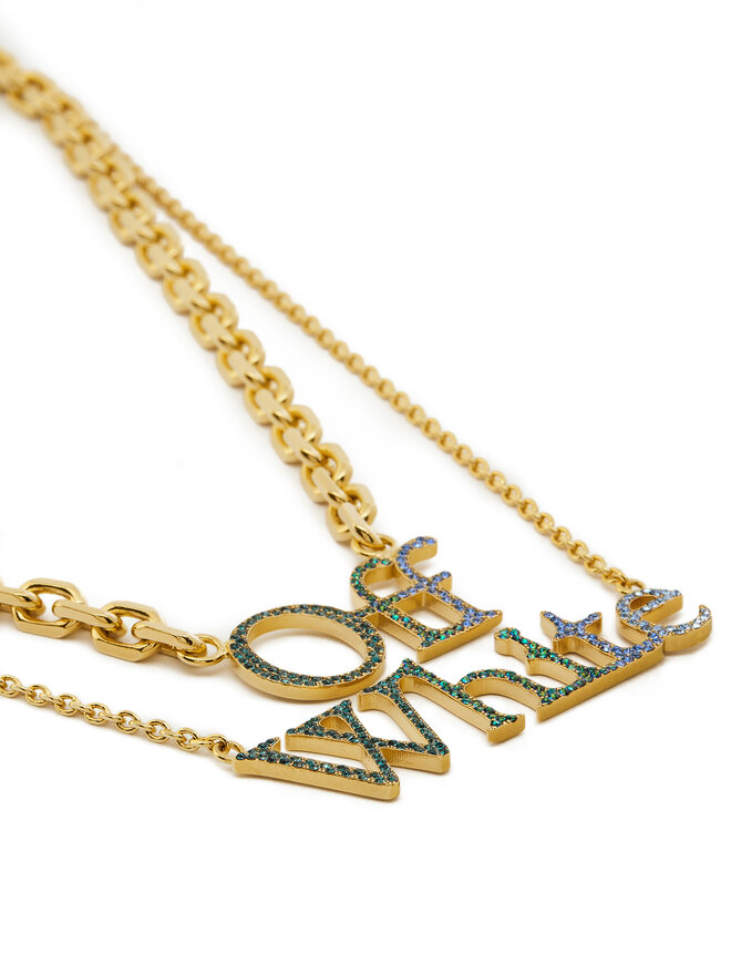 Off-White Колие Off-White OWOB097S23MET0028445 Златист