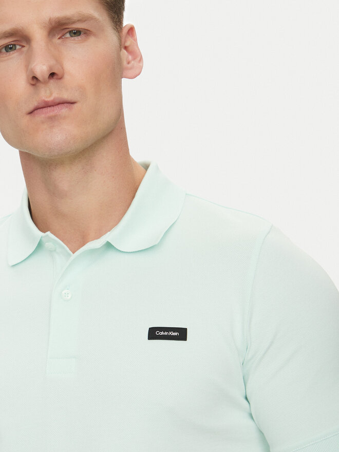 Calvin Klein Calvin Klein Polo marškinėliai K10K111196 Žalia Slim Fit
