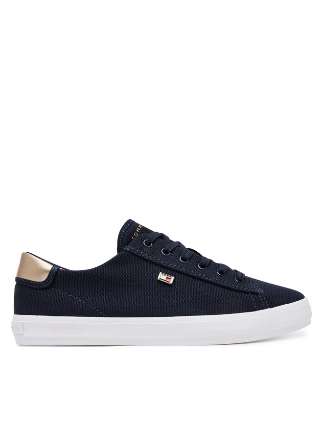 Tommy Hilfiger Sportcipők Tommy Hilfiger Vulc Canvas Lace Up Sneaker FW0FW08647 Sötétkék