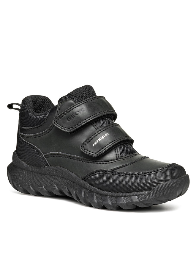 Geox Schnürschuhe Geox J Simbyos Boy B Abx J46L0B 0MEFU C9999 M Schwarz
