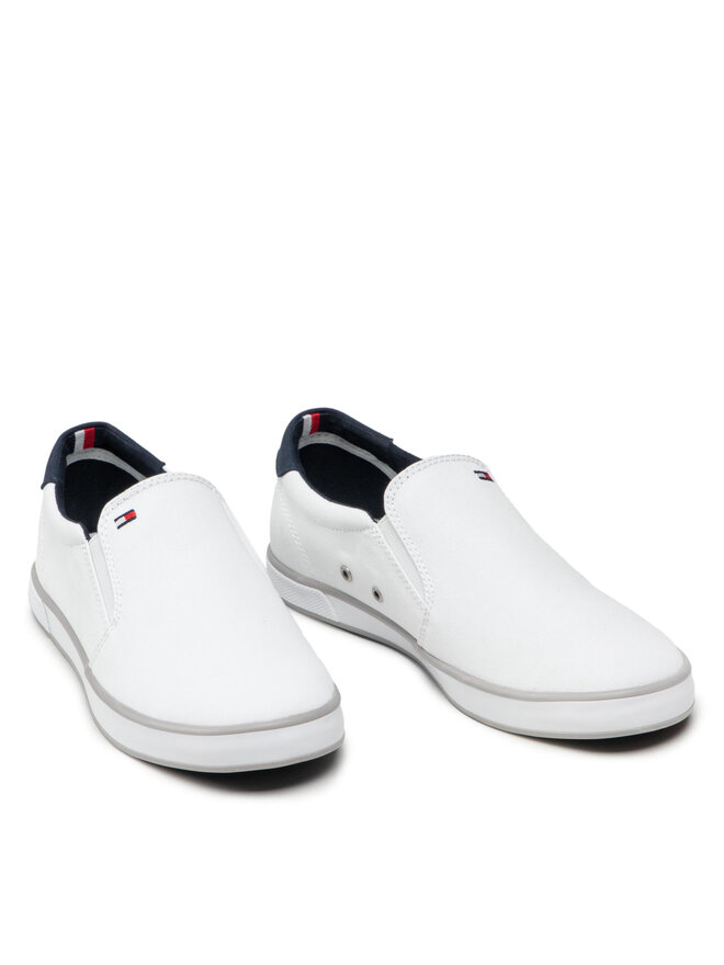 Tommy Hilfiger Πάνινα παπούτσια Tommy Hilfiger Harlow 2D FM0FM00597 Λευκό