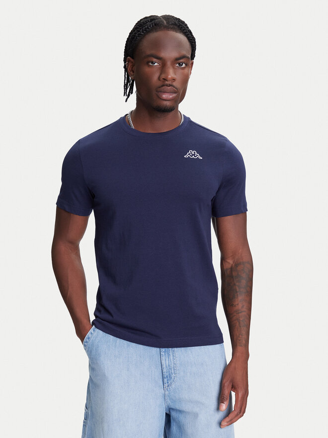 Kappa Kappa Camiseta Logo Korpo Cafers 304J150 Violeta Slim Fit