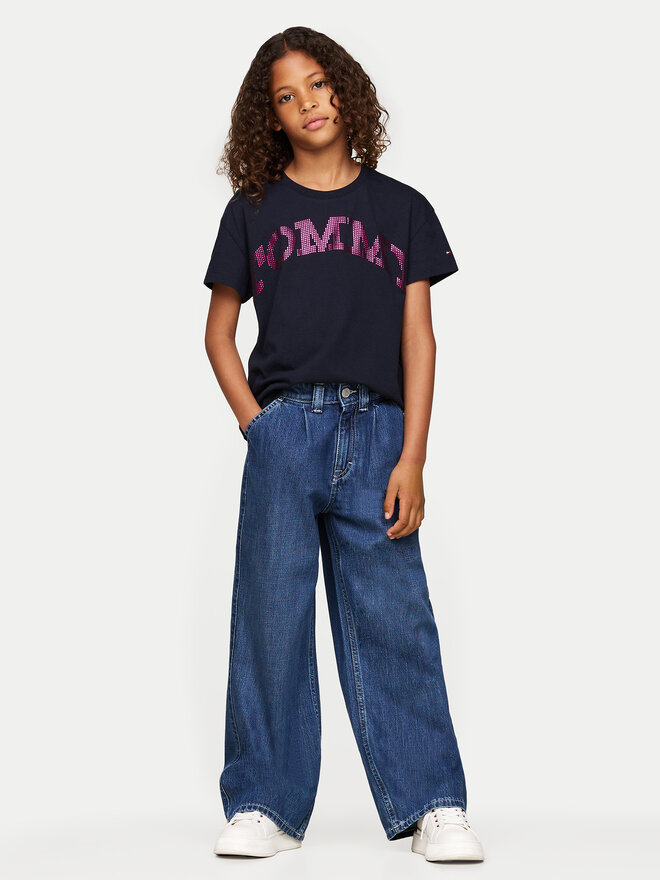 Tommy Hilfiger Tommy Hilfiger Póló KG0KG08357 M Sötétkék Regular Fit