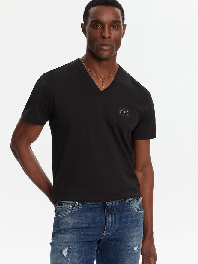 Dolce&Gabbana Dolce&Gabbana Футболка G8PT2T G7F2I Чорний Regular Fit