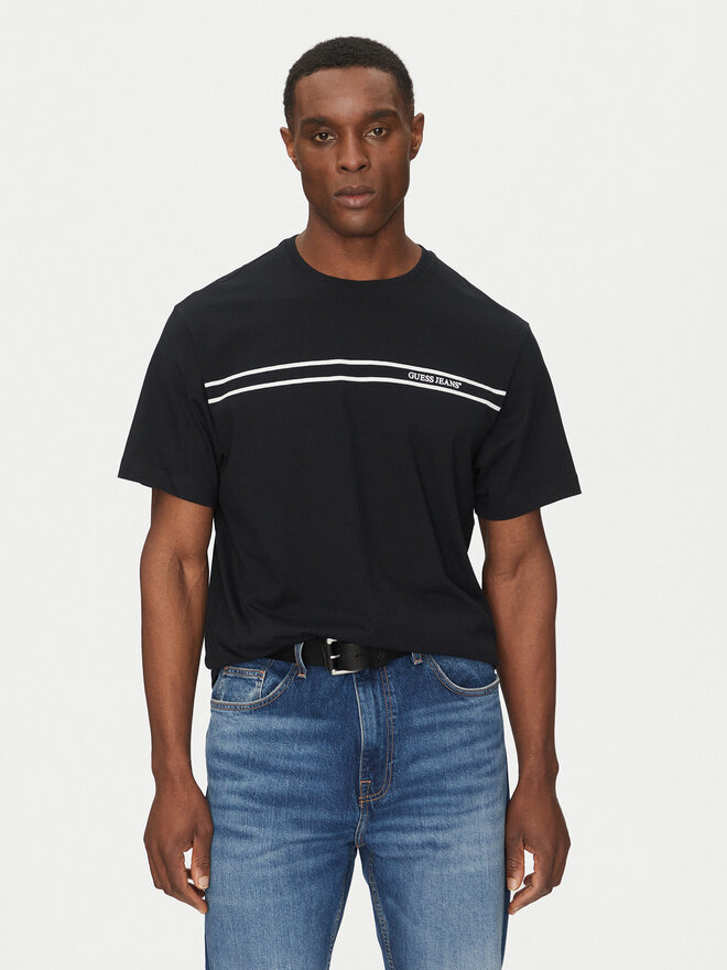 Guess Jeans Guess Jeans T-Shirt M5RI78 KCPQ1 Μαύρο Regular Fit