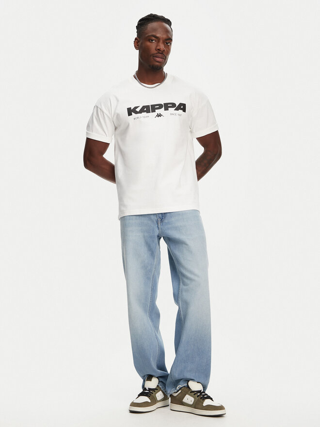 Kappa Kappa T-Shirt Nhisso 351S5MW Λευκό Regular Fit