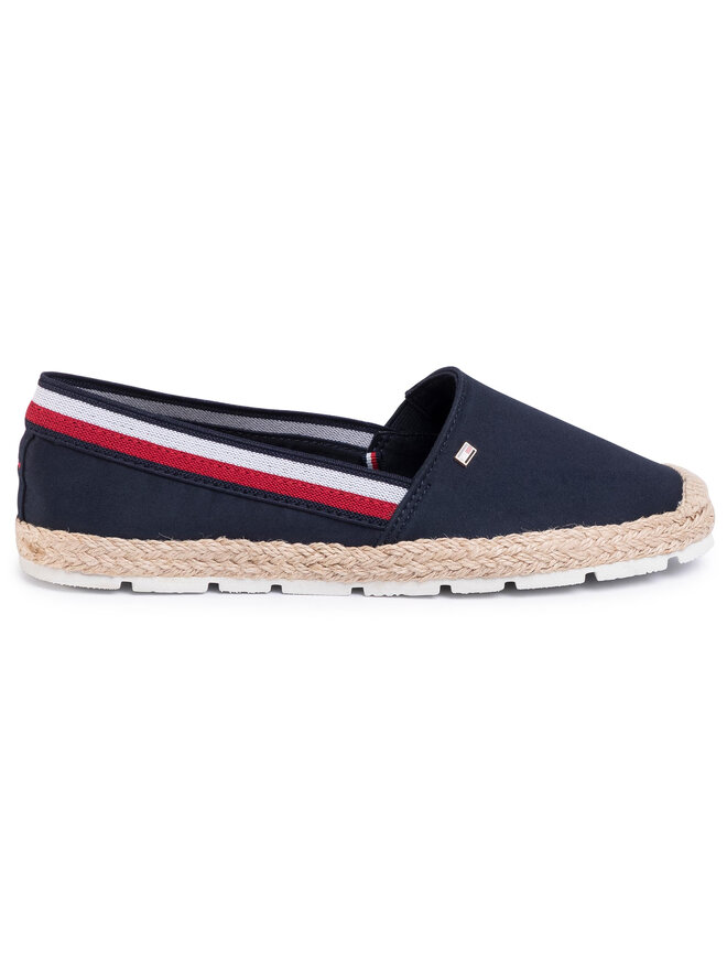Tommy Hilfiger Espadrilky Tommy Hilfiger Basic Tommy Corporate Espadrille FW0FW04738 Tmavomodrá