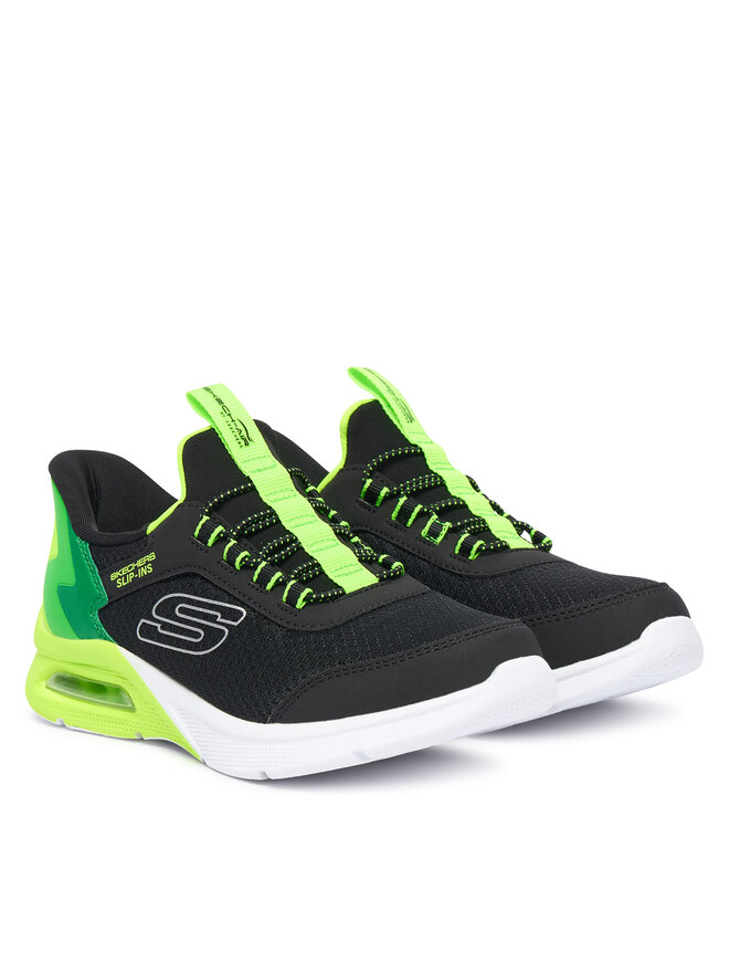 Skechers Sneakers Skechers MICROSPEC MAX - BRISK-STRIPE 403890L/BKLM Schwarz