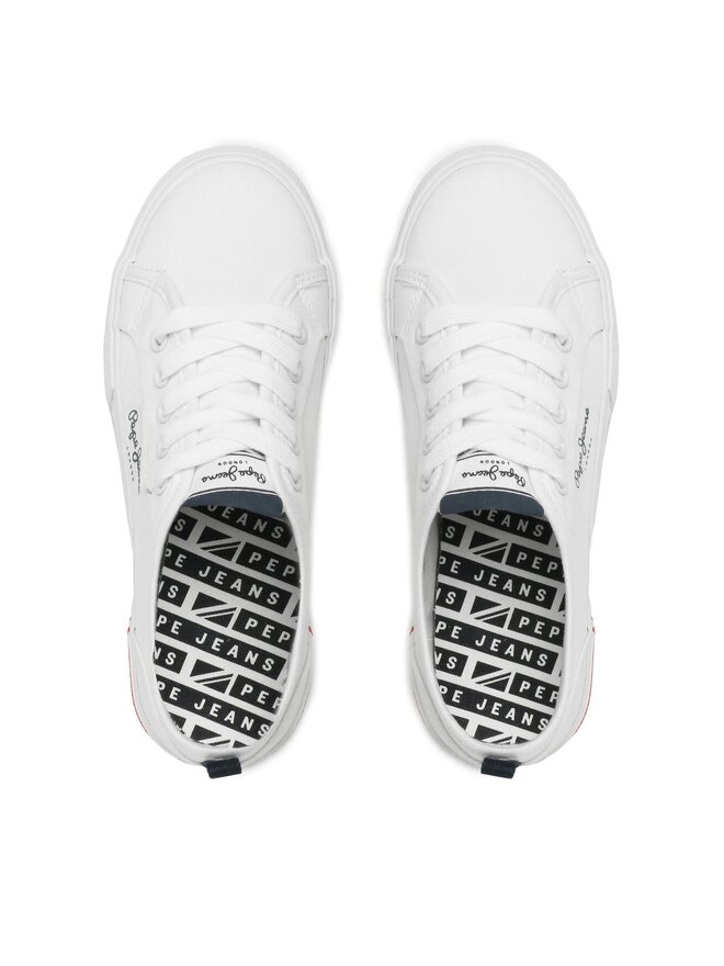 Pepe Jeans Кросівки Pepe Jeans Brady Basic Boy PBS30549 Білий