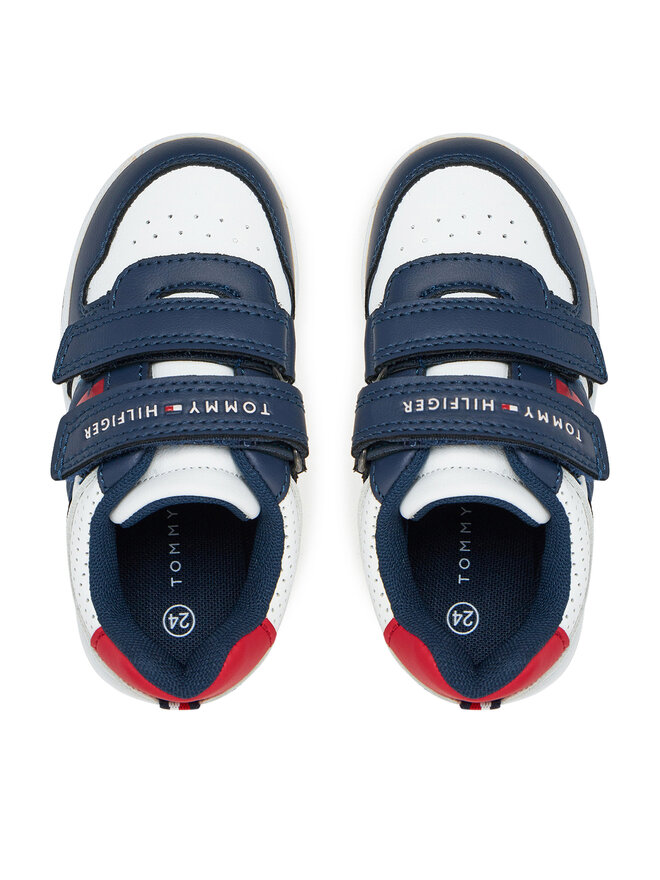 Tommy Hilfiger Sportcipők Tommy Hilfiger Flag Low Cut Velcro Sneaker T1X9-33841-1355 M Sötétkék