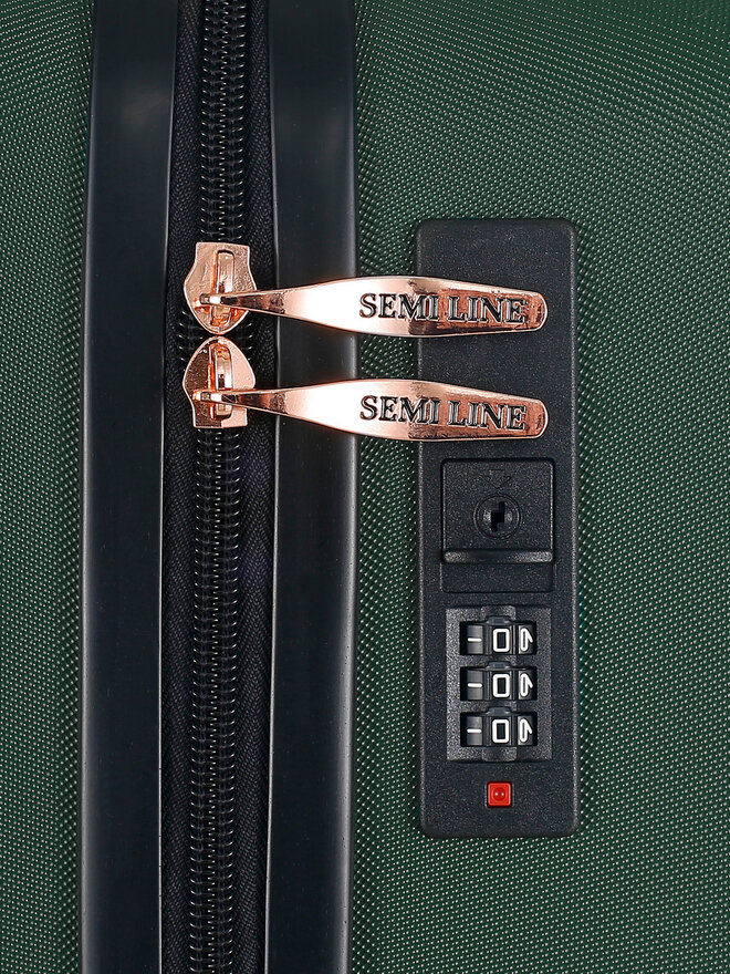 Semi Line Střední kufr Semi Line T5928-2 Khaki