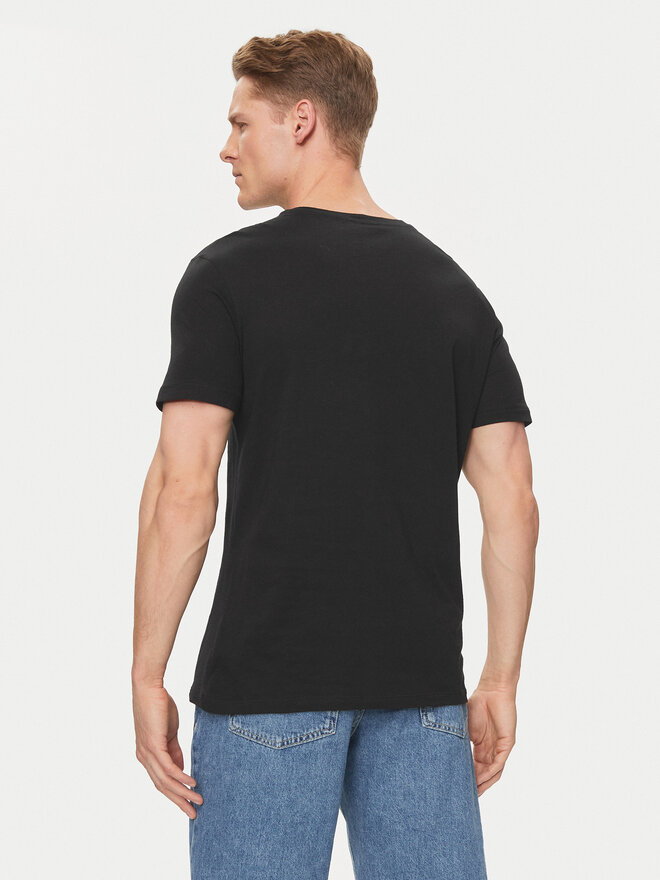 United Colors Of Benetton United Colors Of Benetton T-shirt 3P7XU108X Crna Regular Fit