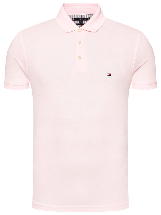 Tommy Hilfiger Tommy Hilfiger Pólóing 1985 MW0MW17771 Rózsaszín Slim Fit