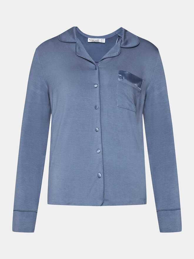 Femilet by Chantelle Femilet by Chantelle Pyjama-T-Shirt Daisy FNB050 Blau Regular Fit