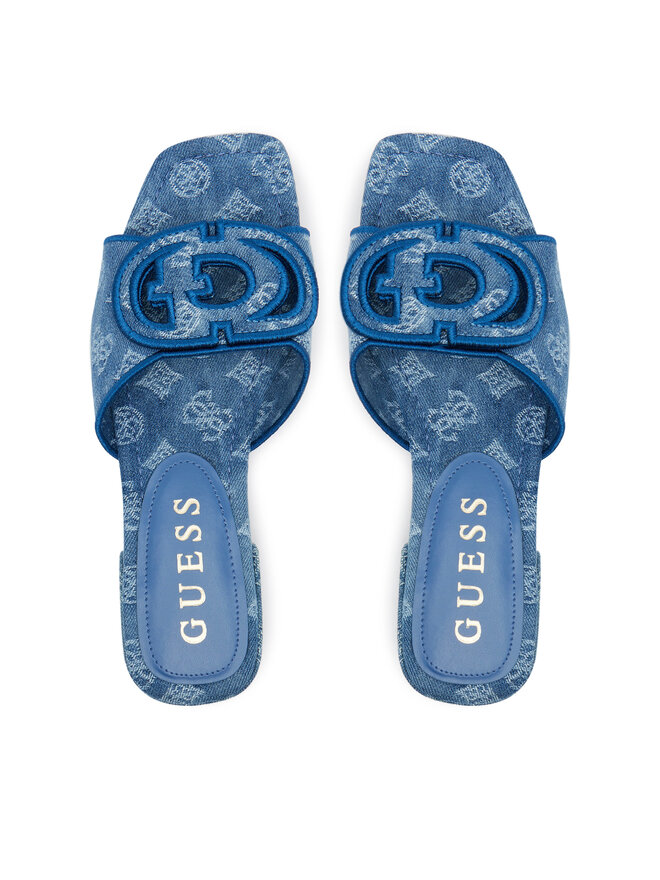 Guess Klapki Guess FLJTSE DEN19 Niebieski