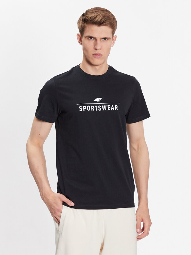 4F 4F Camiseta 4FSS23TTSHM539 Azul marino Regular Fit