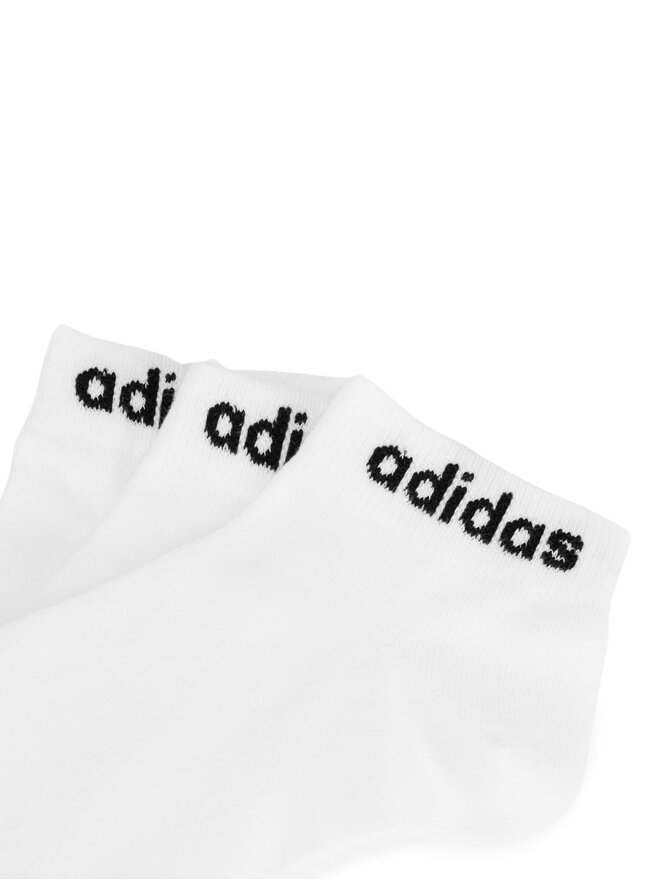 adidas Комплект 3 чифта къси чорапи унисекс adidas HT3451 Бял