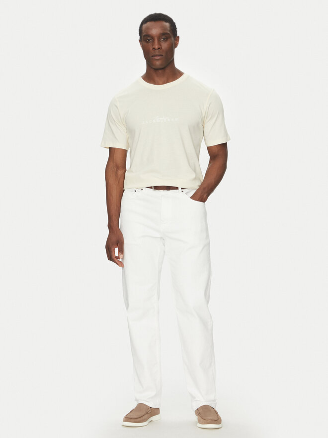 Jack&Jones Jack&Jones Majica Varenna 12273163 Écru Regular Fit