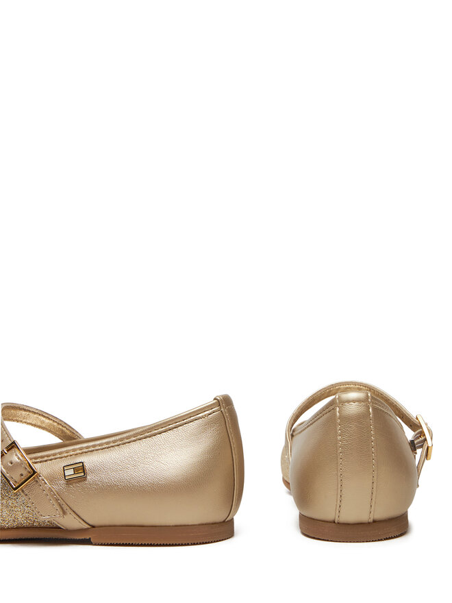 Tommy Hilfiger Ballerinas Tommy Hilfiger Ballerina T4A3-33930-0572 S Goldfarben