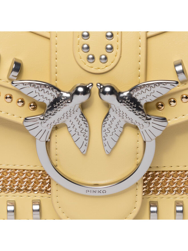 Handtasche Pinko Love Mini Mix Studs Cl PE 20 PLTT 1P21Q8 Y68K Gelb eschuhe