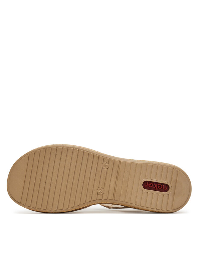 Rieker Sandały Rieker V0919-90 Złoty