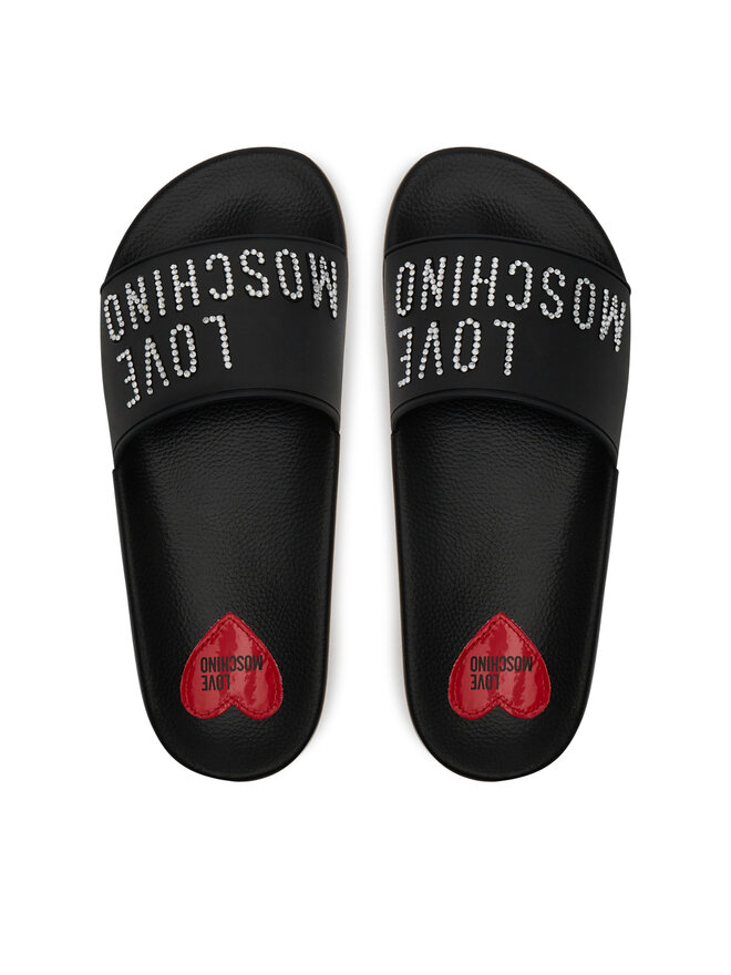 LOVE MOSCHINO Şlapi LOVE MOSCHINO JA28122G1MI13000 Negru