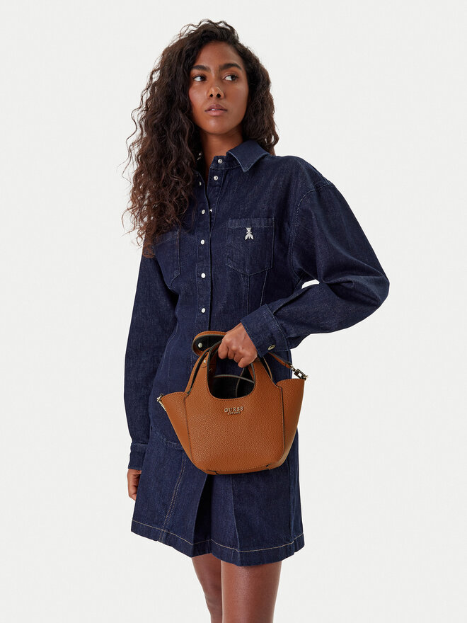 Guess Torebka Guess Calista Mini HWBG73 34750 Brązowy