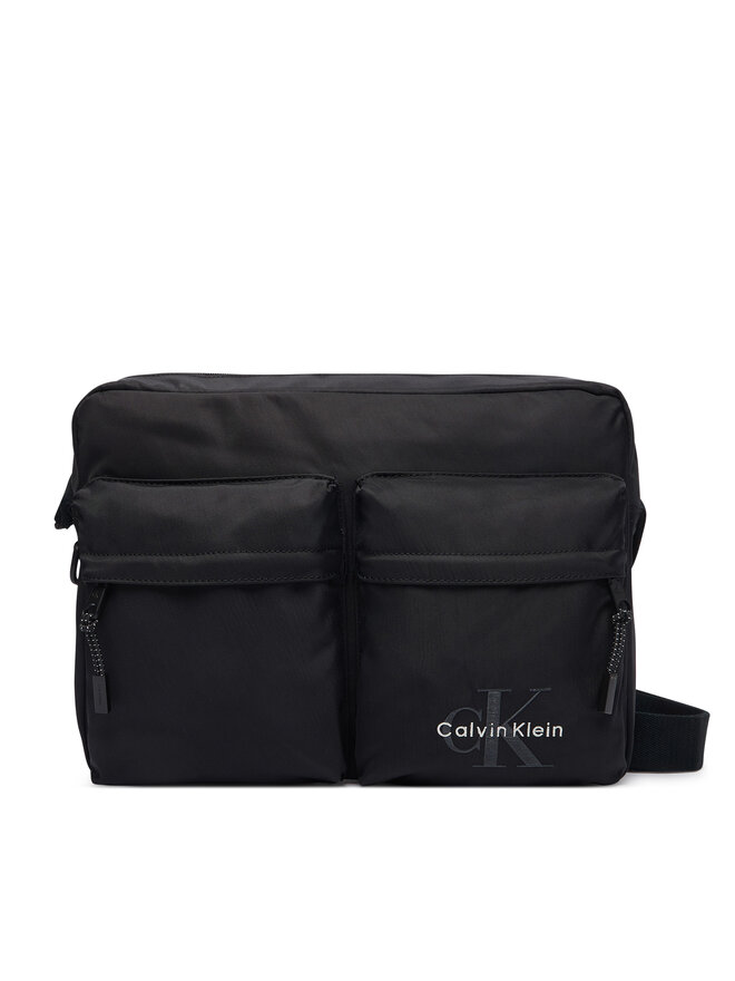 Calvin Klein Umhängetasche Calvin Klein Bolt Laptop Flight Bag LV04D3459G Schwarz