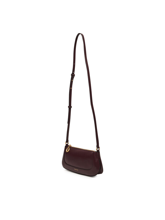 Calvin Klein Ročna torba Calvin Klein Hardware Zip Crossbody LV04F1046G Bordo rdeča