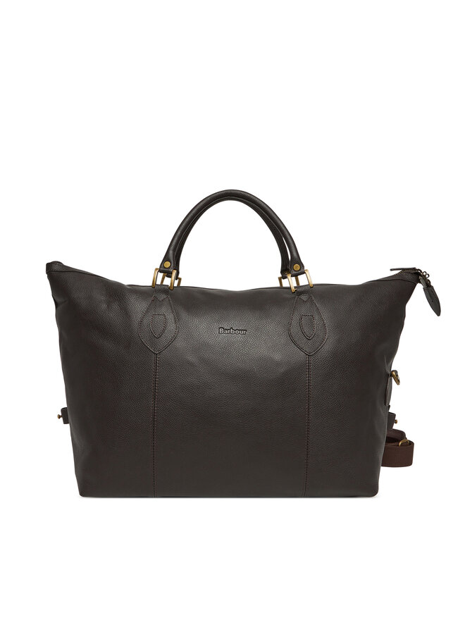 Barbour Сумка Barbour Leather Medium Travel Explorer UBA0008BR91 Коричневий