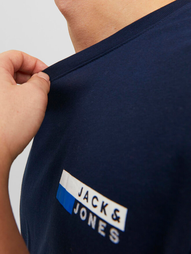 Jack&Jones Jack&Jones Póló Corp 12233999 Sötétkék Standard Fit