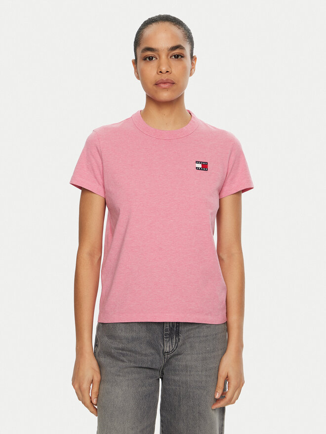 Tommy Jeans Tommy Jeans Póló DW0DW20153 Rózsaszín Regular Fit
