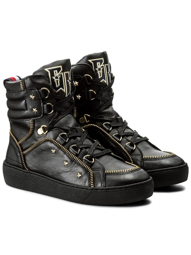 Sneakers Tommy Hilfiger Gigi Hadid Mid Sneaker 8A FW0FW02181 Schwarz eschuhe