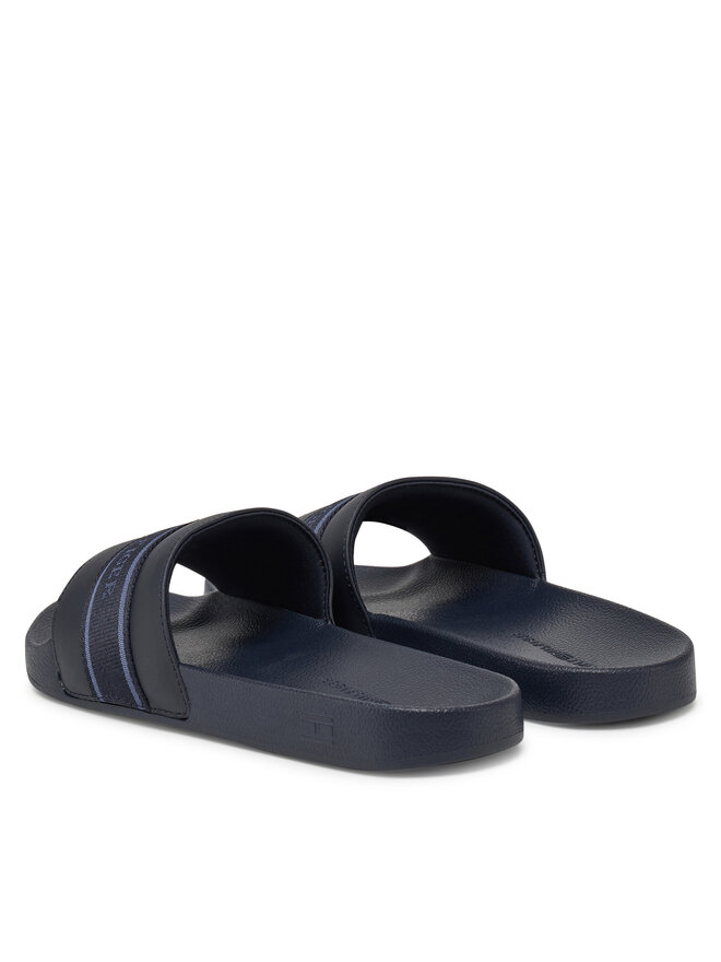 Tommy Hilfiger Šľapky Tommy Hilfiger Hilfiger Poolside With Webbing FW0FW08529 Tmavomodrá