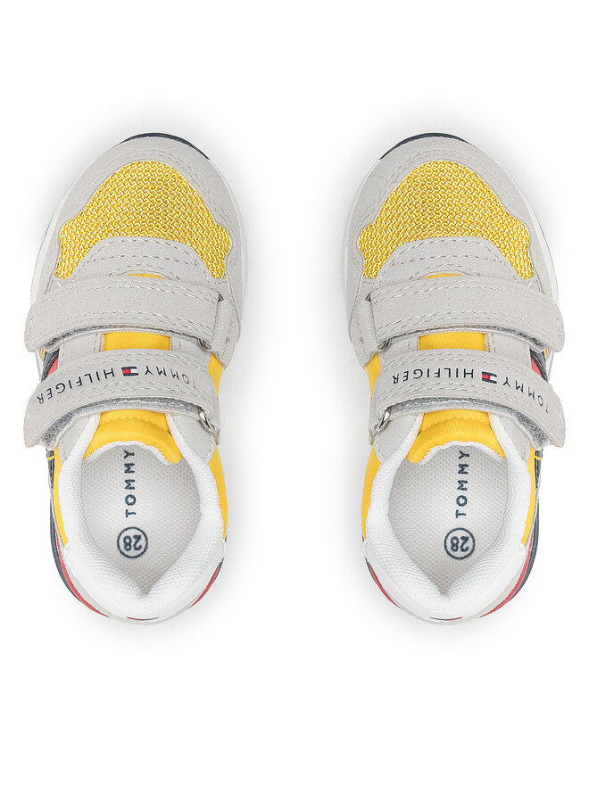 Tommy Hilfiger Сникърси Tommy Hilfiger Low Cut Velcro Sneaker T1B4-32236-1040 S Сив