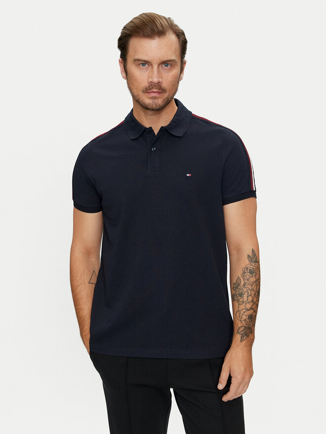 Tommy Hilfiger Tommy Hilfiger Poloshirt Shadow MW0MW35616 Dunkelblau Regular Fit