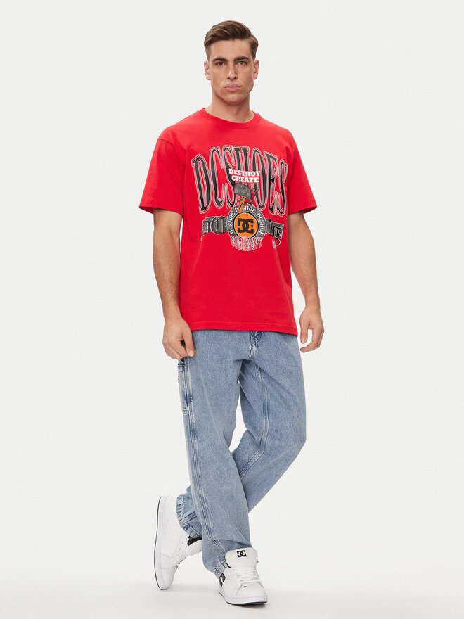 DC DC Póló Shy Town Hss ADYZT05345 Piros Regular Fit