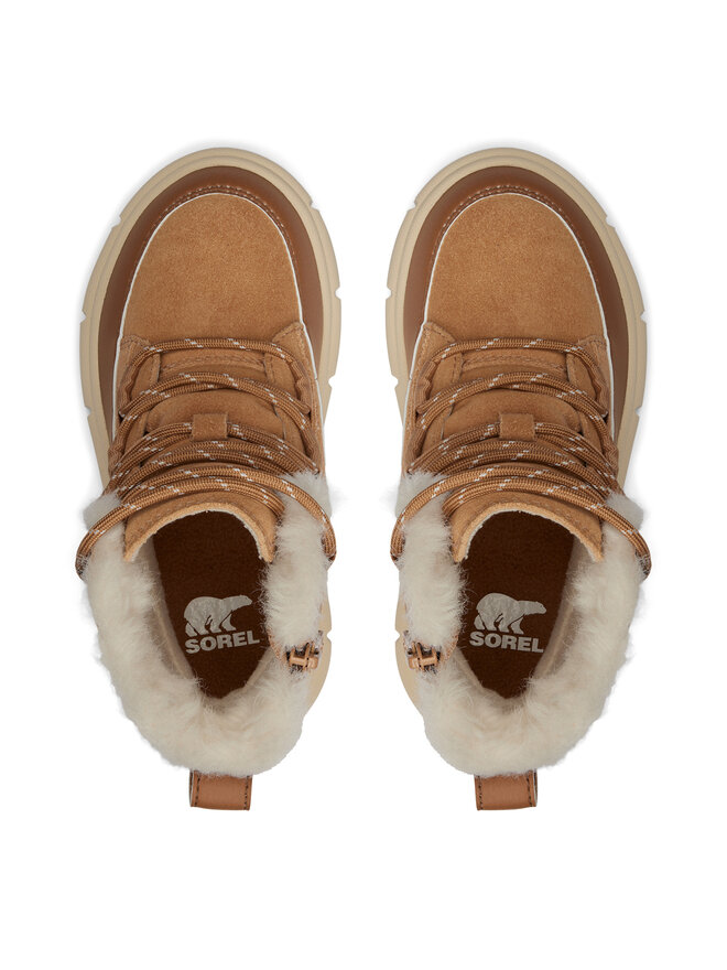 Sorel Μπότες Χιονιού Sorel Youth Explorer III Lace Wp 2088512253 Καφέ