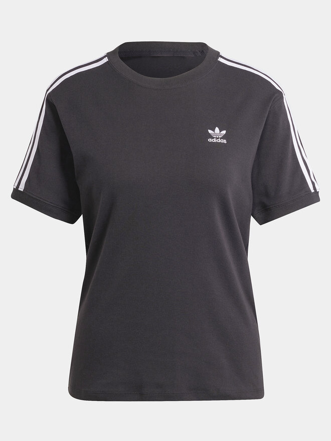 adidas adidas Marškinėliai 3-Stripes IU2420 Juoda Regular Fit