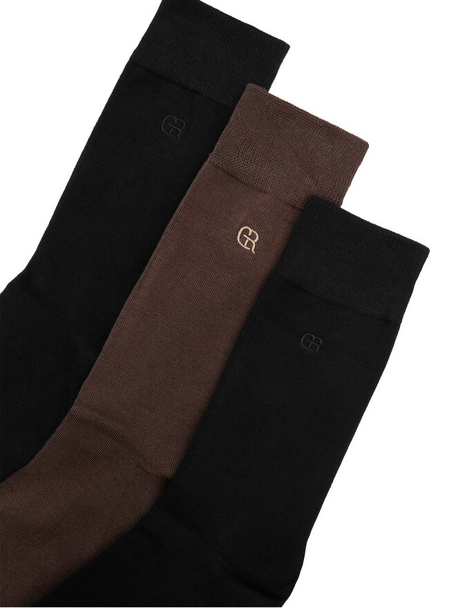 GINO ROSSI Lange Socken Gino Rossi CEO_AS_GR_01_W_AW25 (3-pack). Schwarz