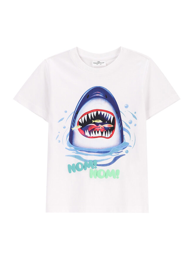 Coccodrillo Coccodrillo Camiseta WC5143201IBK Blanco Regular Fit