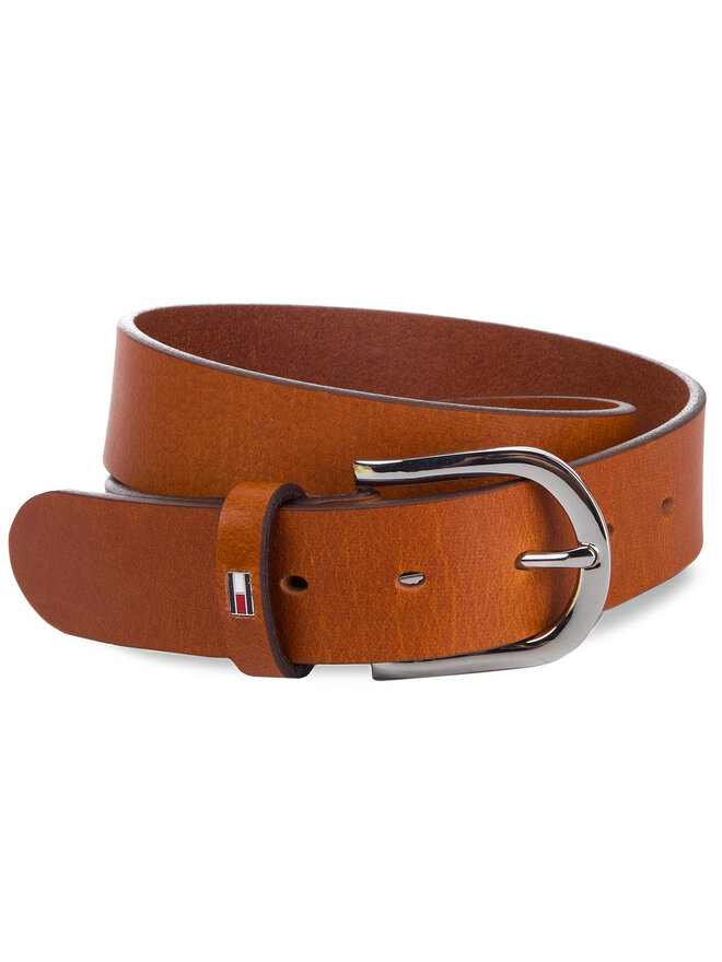 Tommy Hilfiger Dámsky opasok Tommy Hilfiger New Danny Belt WW0WW11590 Hnedá