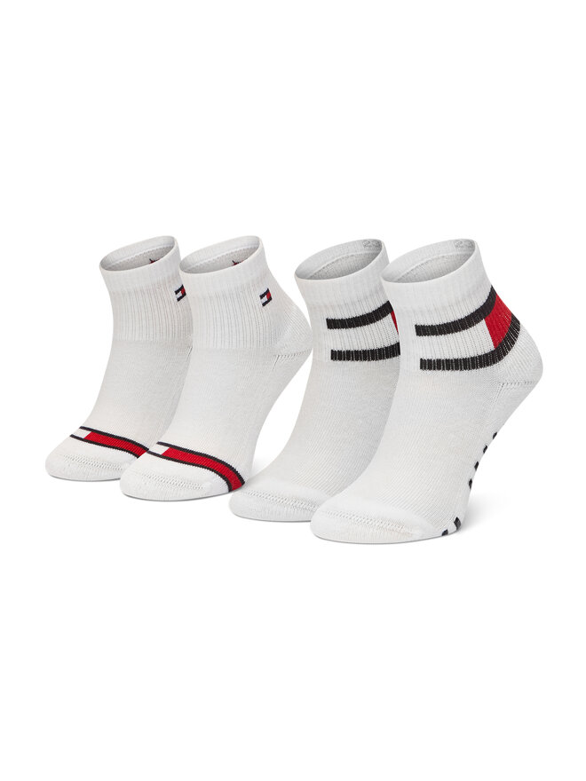 Tommy Hilfiger Набір 2 пар високих дитячих шкарпеток Tommy Hilfiger 100002319 Білий