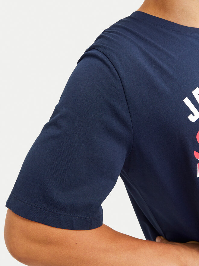 Jack&Jones Jack&Jones Póló Logo 12268267 Sötétkék Standard Fit
