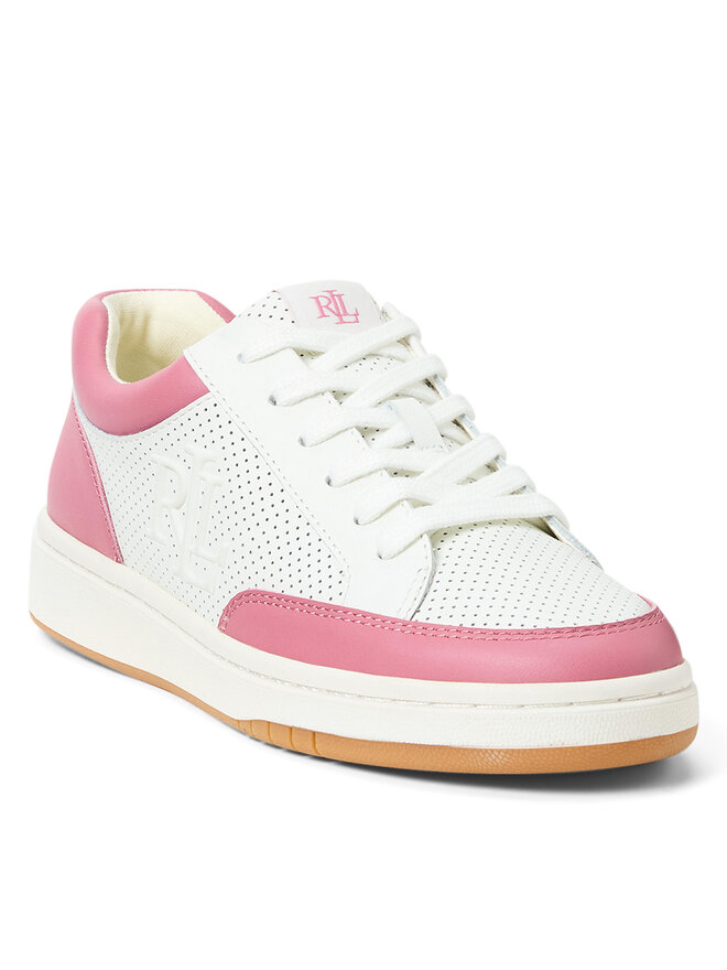 LAUREN RALPH LAUREN Snīkeri LAUREN RALPH LAUREN Hailey Low-Top Lace-Up 802951391002 Balts