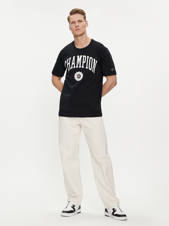 Champion Champion Marškinėliai 219852 Juoda Comfort Fit